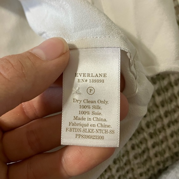 Everlane Silk Button Down Top The Notch Shirt - Picture 10 of 11